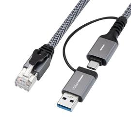 Microconnect CAT6 FTP to USB A-C adapter -kaapeli, 2m
