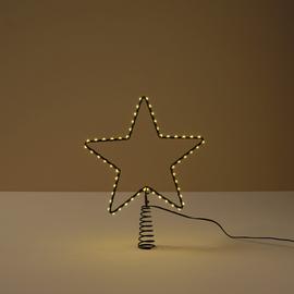 Latvatähti valolla metalli musta 20 cm Northlight