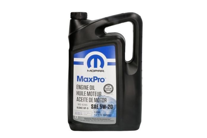 Mopar MaxPro moottoriöljy, 5w20, 5L.