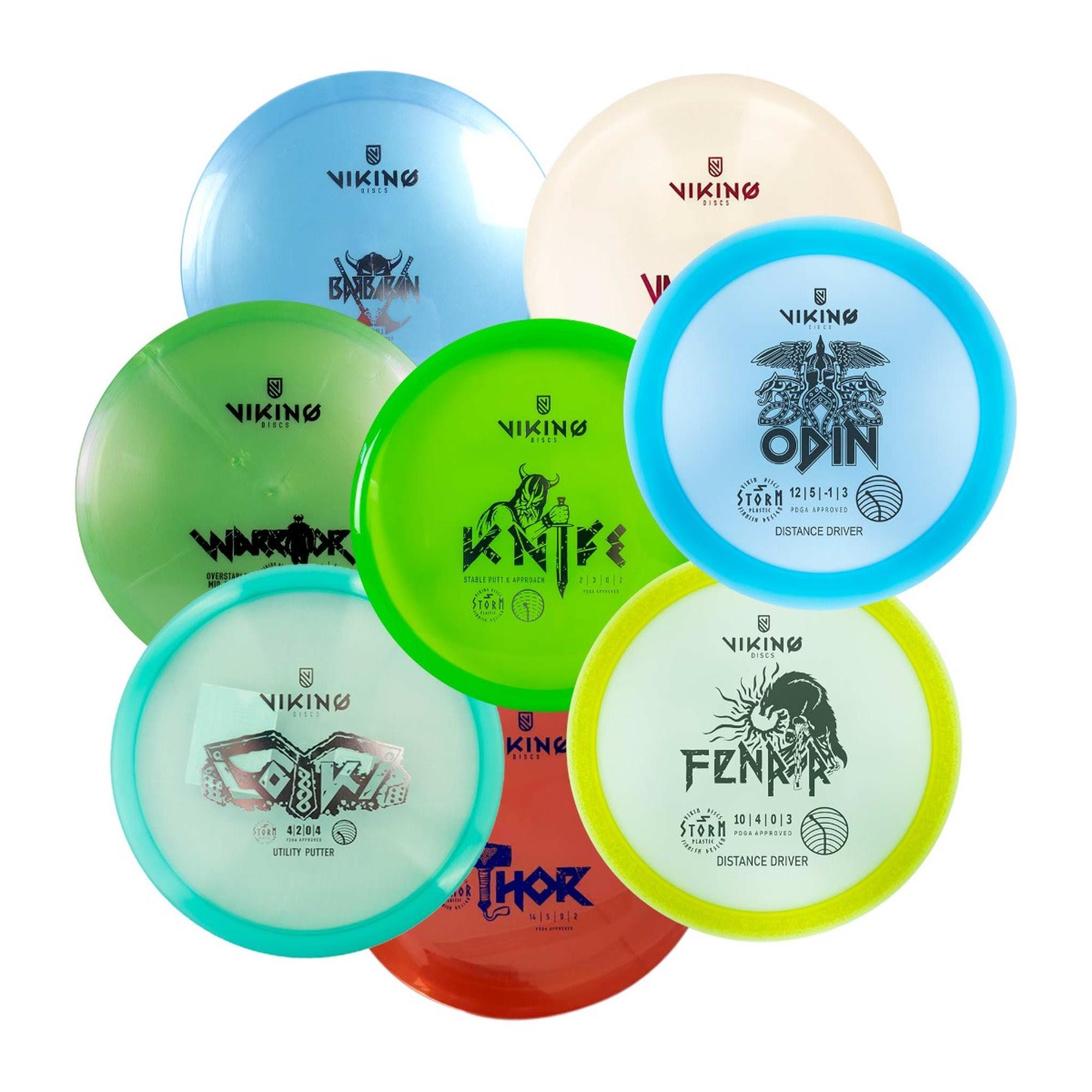 Viking Discs Tournament set 8 frisbeekiekkosetti