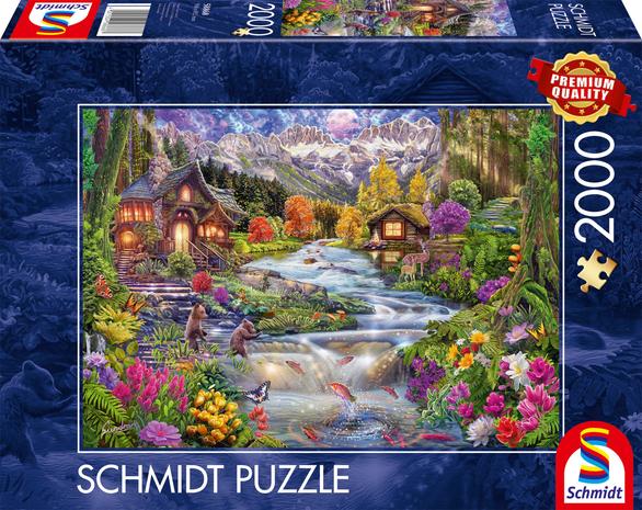 Schmidt River Idyll in the Mountains 2000p palapeli