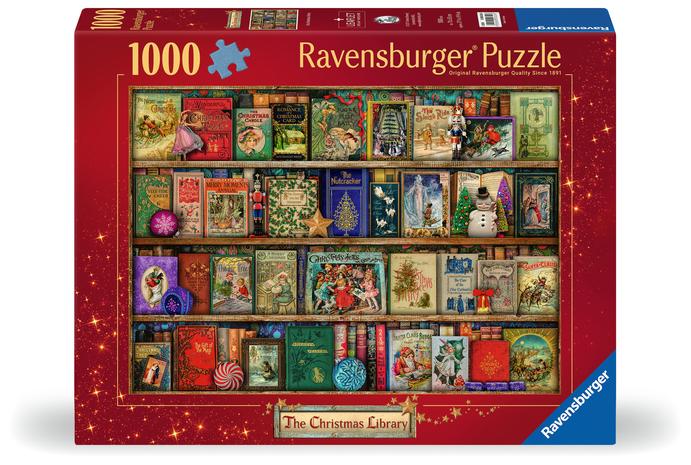 The Christmas Library Palapelit 1000 palaa, Ravensburger