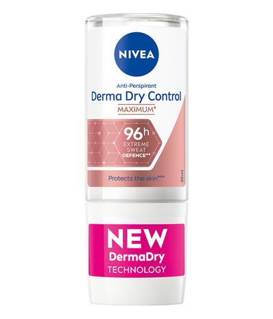 Nivea Derma Dry Control Maximum 50 ml antiperspirantti roll-on