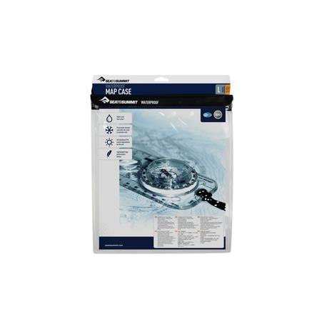 Sea to Summit Waterproof Map Case tarvikkeet Large, läpinäkyvä