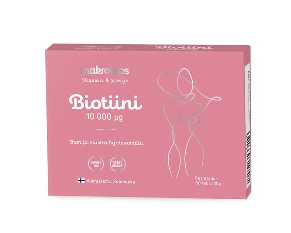 Makrobios Biotiini 10 mg 60 tabl. – kuva 2/3