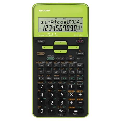 Scientific Calculator SHARP EL-531TH green