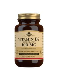 Solgar B2-vitamiini 100 mg 100 kaps, ravintolisä