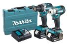 Makita Akkukonesarja DLX2410G LXT 18V 2x6,0Ah, DDF484 + DTW300