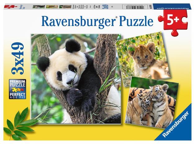 Ravensburger Panda Lion And Tiger 3x49pcs