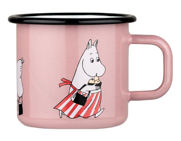 Muurla Muumimamma Retro 3,7dl vaaleanpunainen emalimuki