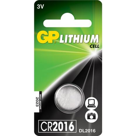 GP Batteries – CR2016 Lithium Coin, 1 Pack (B) (2182)