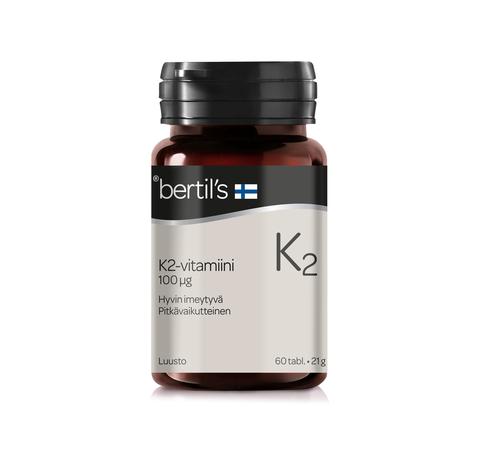 Bertil’s K2-vitamiini 60 tabl. ravintolisä