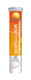 Sana-sol Monivitamiini poretabletti 20 kpl appelsiini