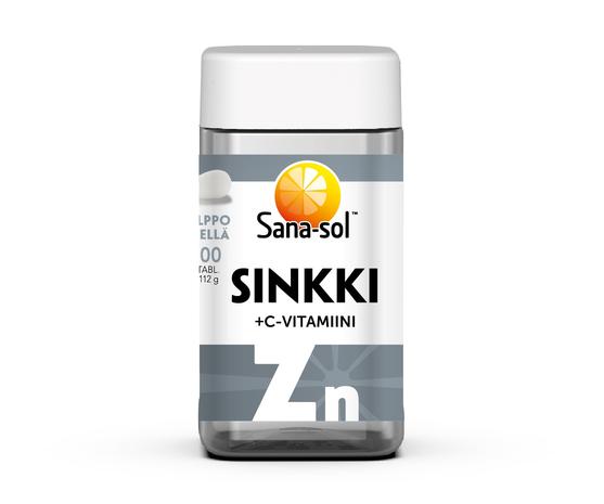 Sana-Sol 200tabl Sinkki + C-vitamiini