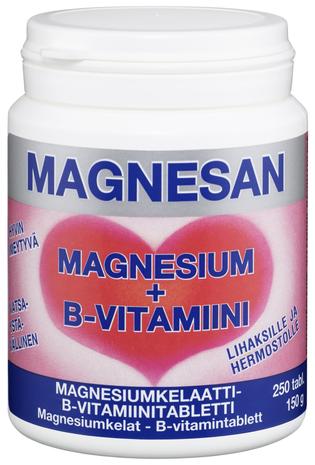 Magnesan magnesiumkelaatti-B-vit. 250 tabl.