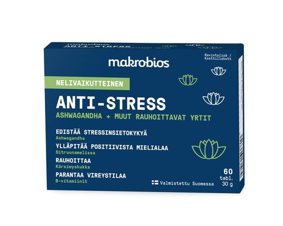 Makrobios Anti-Stress, ravintolisä 60 tabl.