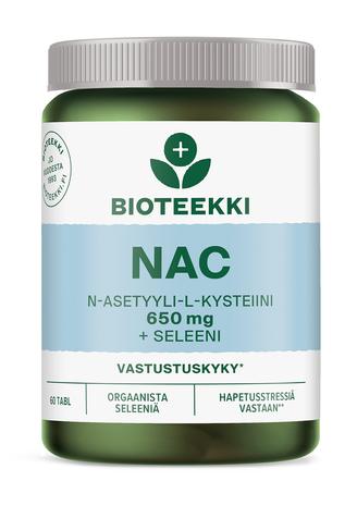 Bioteekki NAC + Seleeni 60 tabl. ravintolisä
