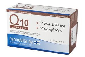 Fennovita Q10 + B 6 vitamiini 100 tabl. ravintolisä