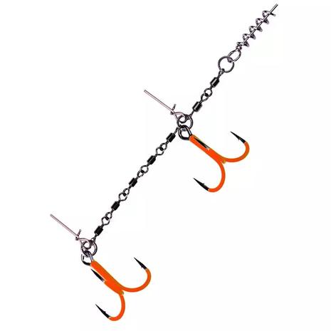 K.P Baits Heavy Stinger rig UV Orange koukku