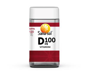 Sana-Sol Vahva D-vitamiini 100 µg, 120 tabl.