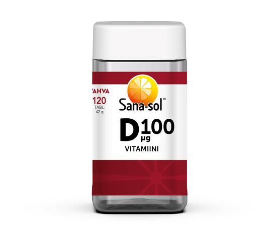 Sana-Sol Vahva D-vitamiini 100 µg, 120 tabl.