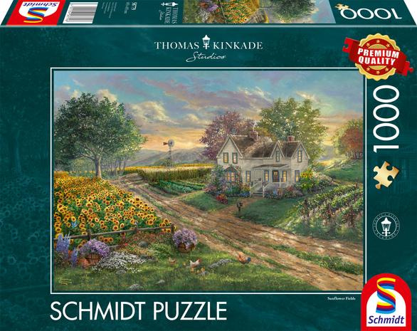 Schmidt Thomas Kinkade: Sunflower Fields 1000p palapeli – kuva 2/2