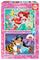 Educa Disney Ariel and Jasmin 2x48p palapeli – kuva 2