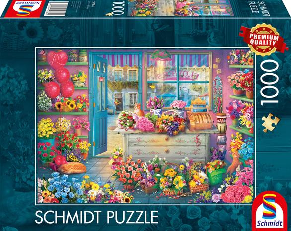 Schmidt Colourful Flower Shop 1000p palapeli – kuva 2/2