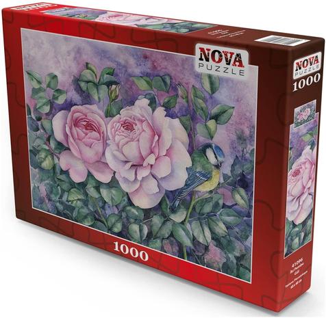 Nova Puzzle Two Pink Roses 1000p palapeli – kuva 2/2