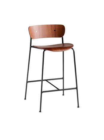 &Tradition Pavilion Bar stool Av7, walnut/Black