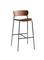 &Tradition Pavilion Bar stool Av9, walnut/Black – kuva 5