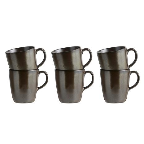 Aida Raw Mugg m Öra Metallic Brown 6 st 35cl