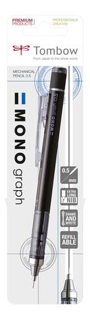 Tombow Mono Graph -lyijytäytekynä, 0,5 mm, musta