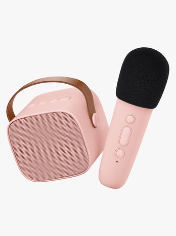 Lalarma Bluetooth-kaiutin + Langaton Mikrofoni, Rose