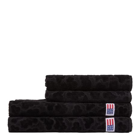 Lexington Velour jacquard leaves -pyyhe