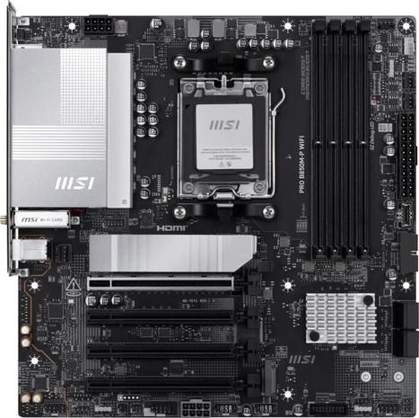 MSI PRO B850M-P WIFI Emolevy - AMD B850 - AMD AM5 socket - DDR5 RAM - Micro-ATX