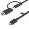StarTech.com USB C Cable USB-A Adapter Dongle Hybrid 2-in-1 USB C Cable 1m – kuva 4