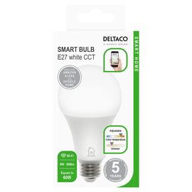 Deltaco Smart Home SH-LE27CCTC, WiFi-lamppu E27, 9 W