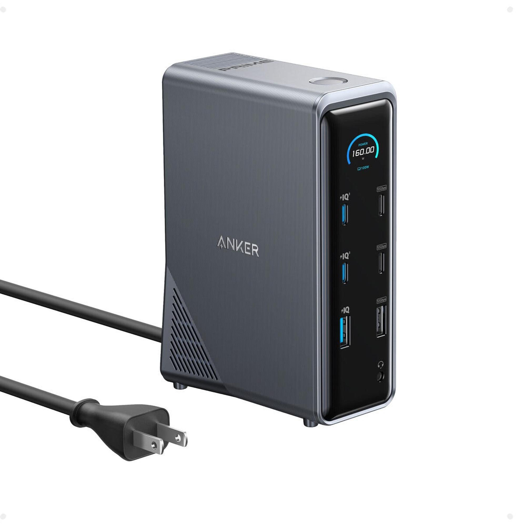 Anker Prime Charging Docking Station (14-in-1 Dual Display 160W) - Grey
