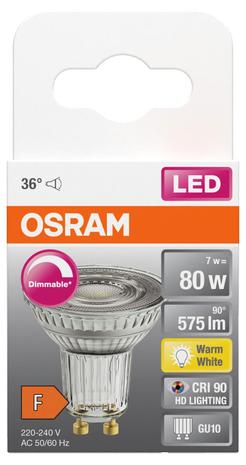 Lsspr16d8036 8.3W/927 230V Gu10osram – kuva 8/8