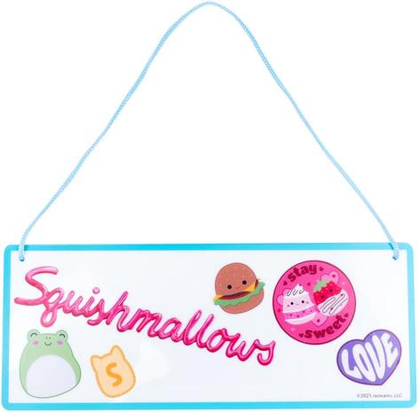 Squishmallows - Room Sign with Wall Decals