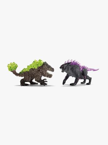 Schleich Shadow lynx vs. Rock crusher