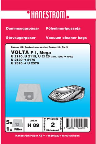 Hanestroem, pölypussit VOLTA F1, MEGA (H89) – kuva 2/2