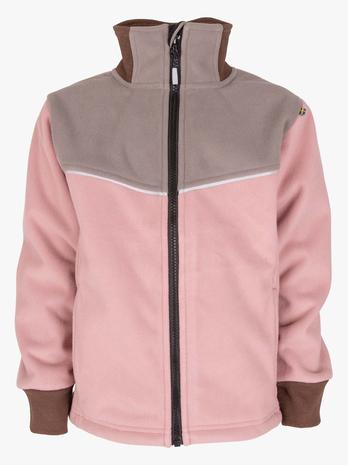 Lindberg Stormy Fleecetakki, Harmaa/Blush, 140