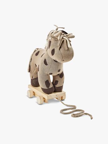Smallstuff - Pull Along Horse, nature/ brown