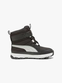 Puma Evolve Puretex AC PS Talvikengät, Black/Ash Grey/White, 30