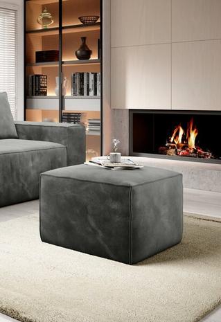 Pouf Silla, harmaa, kangas Loco 4