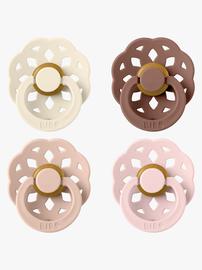 BIBS - Pacifier Boheme 4 PACK - Blush Mix - Size 2