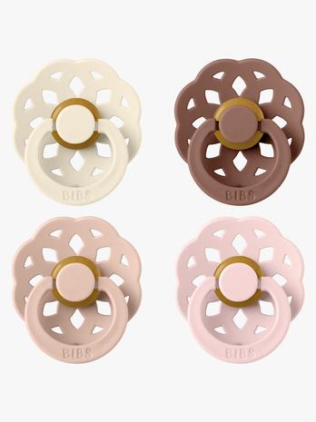BIBS - Pacifier Boheme 4 PACK - Blush Mix - Size 2