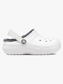 Crocs Classic Vuorelliset Pistokkaat, White/Grey, 25-26